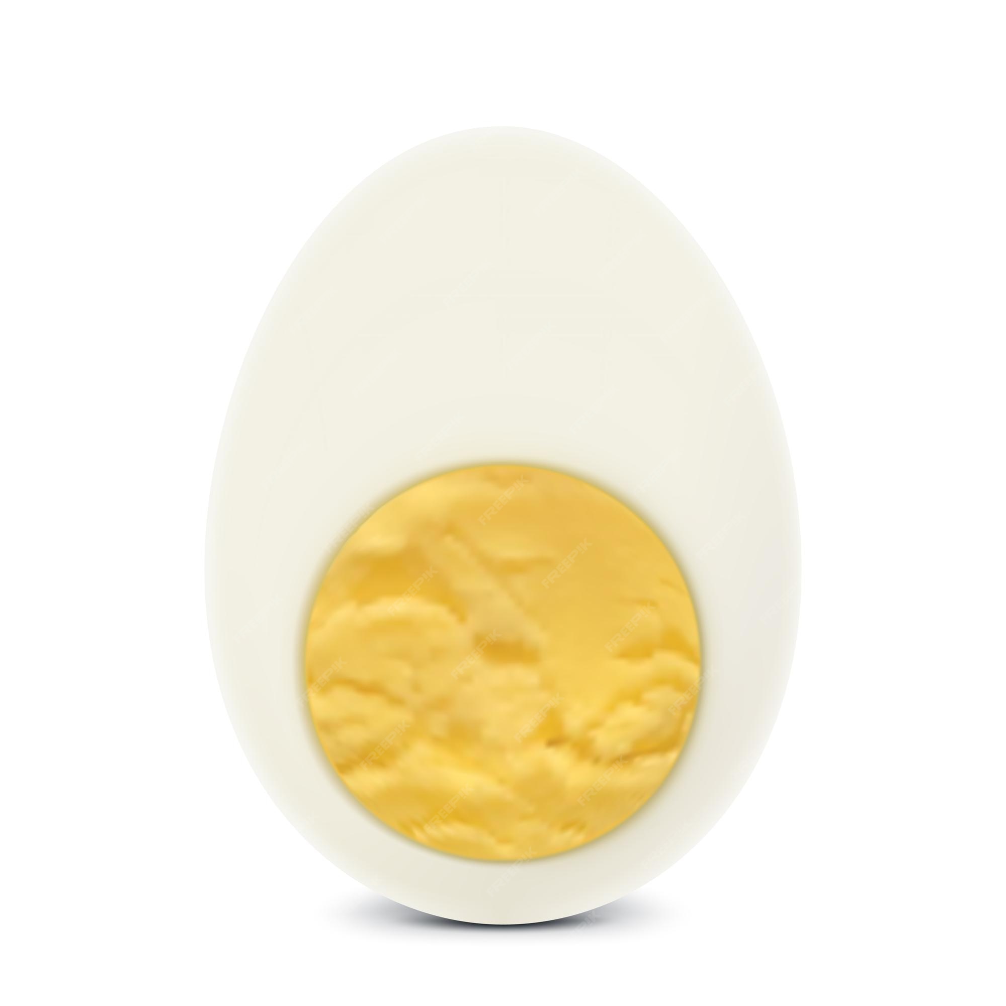 Hard Boiled Egg Cut In Half transparent PNG - StickPNG