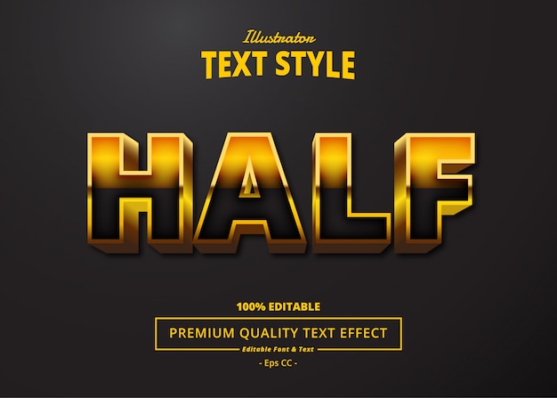 Half teksteffect