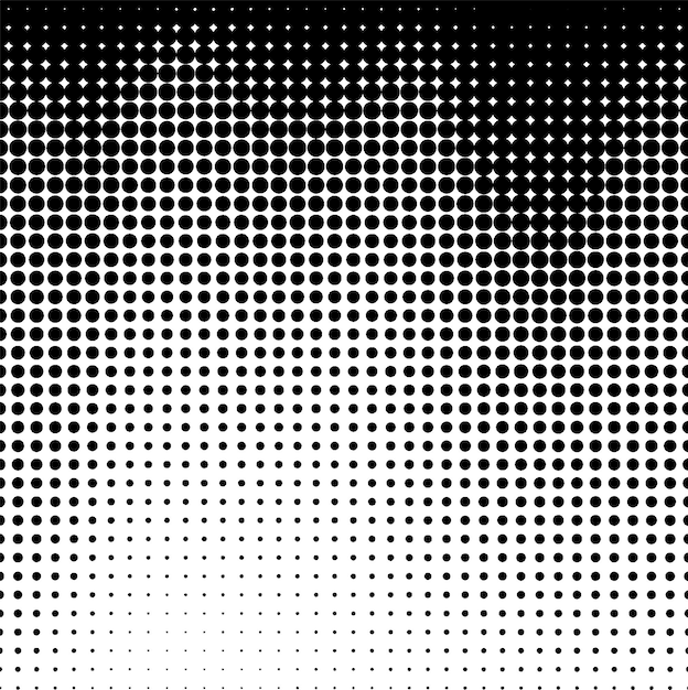 벡터 하프 톤 그라데이션 세로 블랙 도트 패턴
