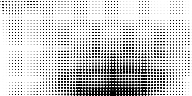 Halftone in abstract style. White and black background. 