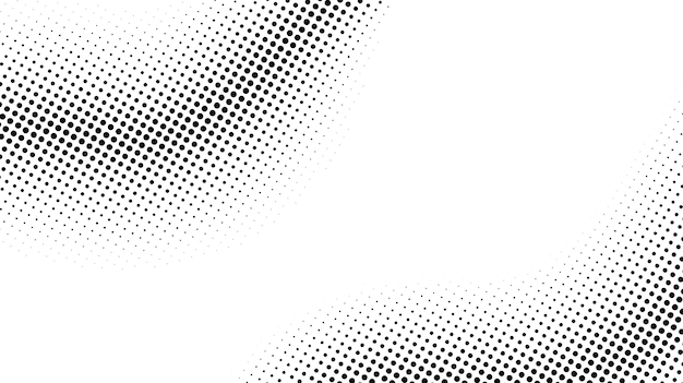 Halftone background. comic halftone pop art texture. white and black abstract wallpaper. retro waves