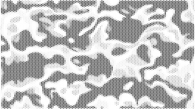 Halftone camouflage seamless pattern