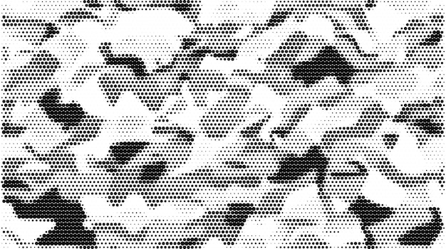 Halftone Camouflage Seamless Pattern