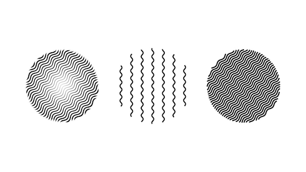 Halftone circle set