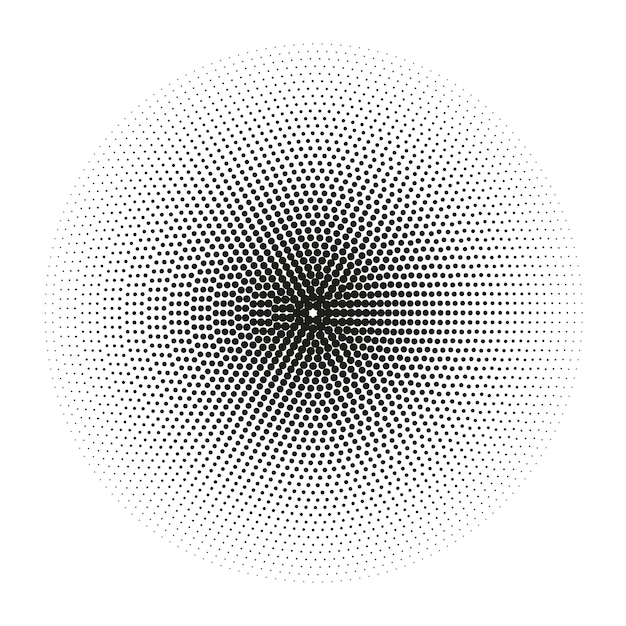 Halftone circles halftone dots pattern Vector halftone geometric dots