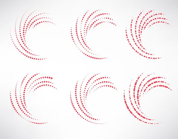 halftone cirkel logo pictogram vector sjabloon Halftone cirkel logo