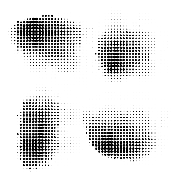 Halftone cirkelpatroon