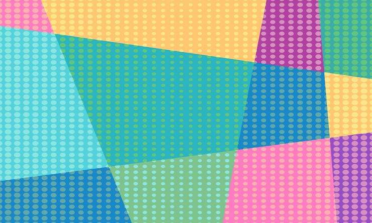 Vector ハーフトーンコミックスタイルの背景デザイン