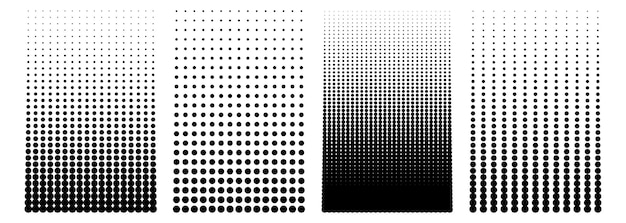 Halftone dots patroon abstract zwart gestippeld mozaïek spot textuur en gaten raster achtergrond