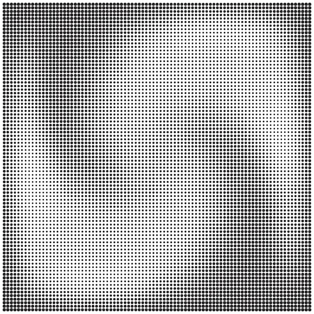 Halftone dots rotation pattern with twisting or mixing effect