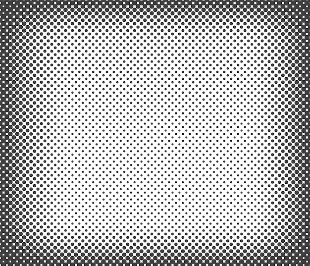 Halftone dotted background Overlay square frame