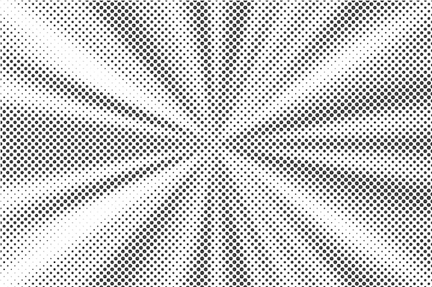 Vector halftone dotted background retro radial texture monochrome gradation effect vector pattern