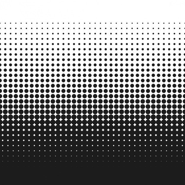 Halftone dotted gradient texture vector