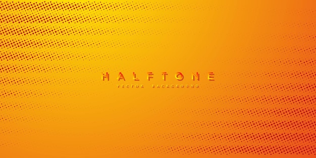 Halftone dotted on orange background abstract polka dot style texture abstract halftone dot pattern