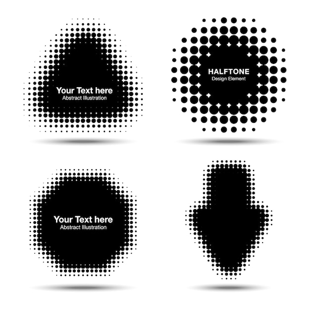 Halftone dsign elements