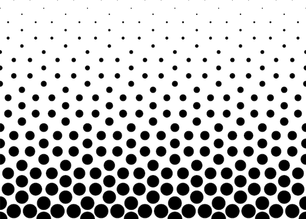 Halftone effect pattern Seamless in one direction