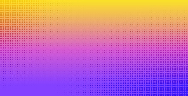 Halftone effect vector background Abstract vibrant gradient backdrop template for banner design