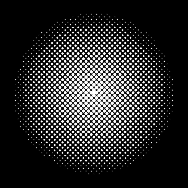 Vector halftone element circular halftone pattern specks halftone circle gradient