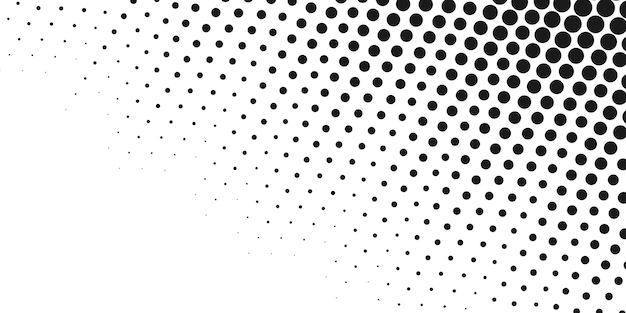 Halftone gestippelde diagonale gradiënt Abstracte zwart-wit geometrische horizontale achtergrond
