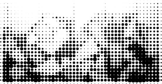 Halftone gestippelde grunge vector achtergrond stedelijke oude gepelde muur