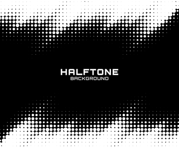 Halftone gradient background.