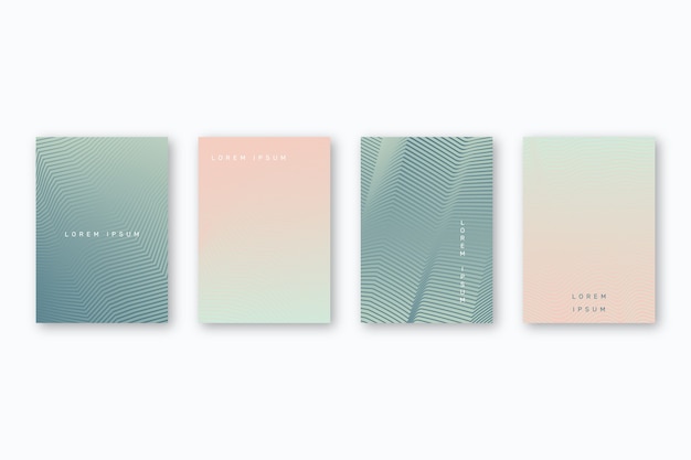 Halftone gradient cover collection