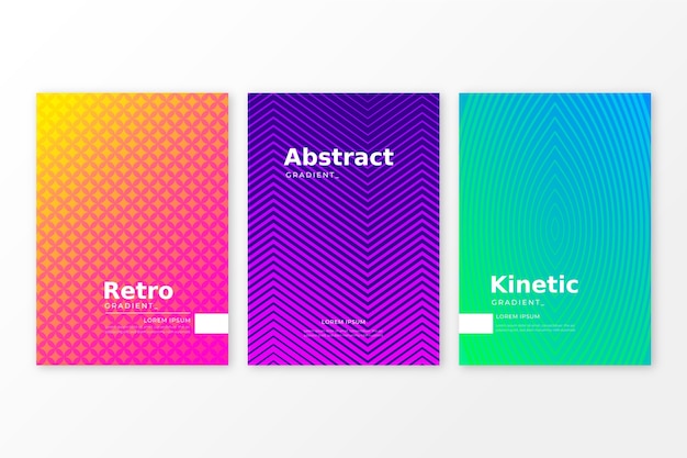 Halftone gradient cover collection