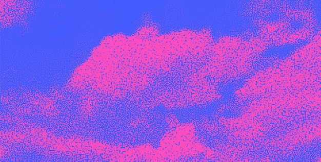 Halftone hemel met wolken Duotone Abstract achtergrond