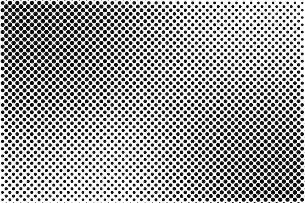 halftone pattern design with black dots in a grid creating gradient shading depth and textured surface effect backdrop and background