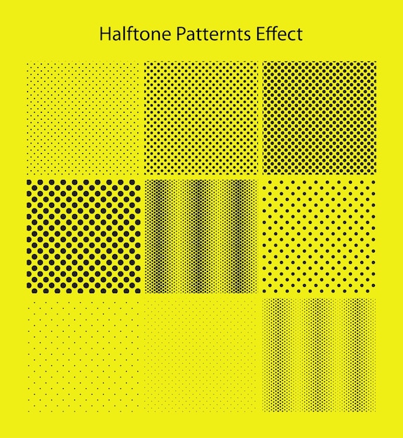 HALFTONE PATTERNS EFFECT