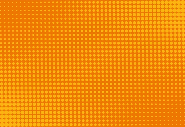 Halftone pop art background. comic orange pattern. vector illustration.