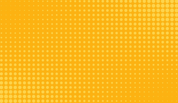 Halftone pop art pattern. Comic orange background. Vector illustration.