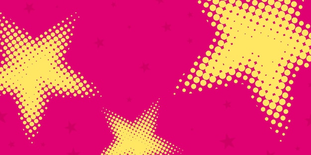 Vector halftone pop art style starburst pattern cartoon background vintage tone light effect vector