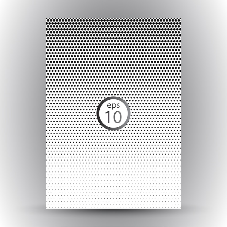 Vector halftone poster background