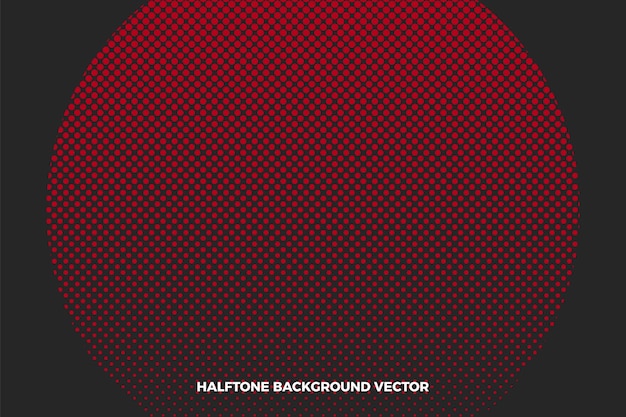 Halftone red gradient background vector illustration.