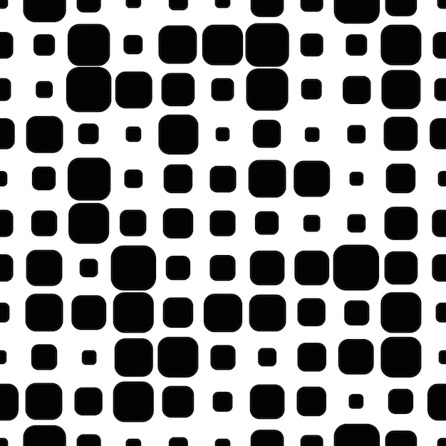 Vector halftone seamless abstract background with squares. infinity geometric pattern.