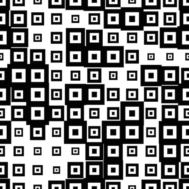 Halftone seamless abstract background with squares. Infinity geometric pattern.