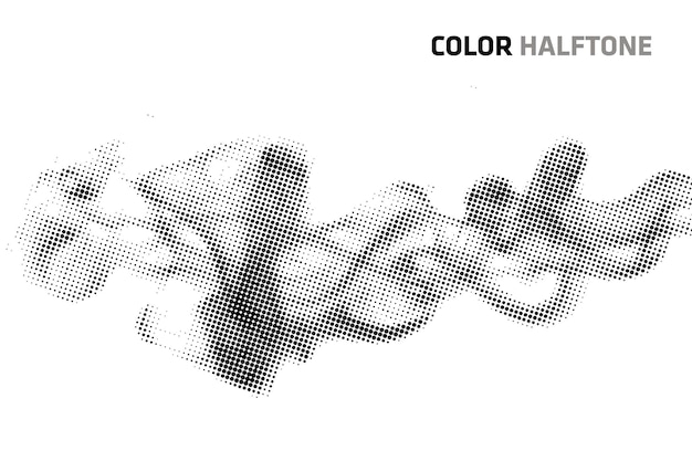 Vector halftone smoke brushes