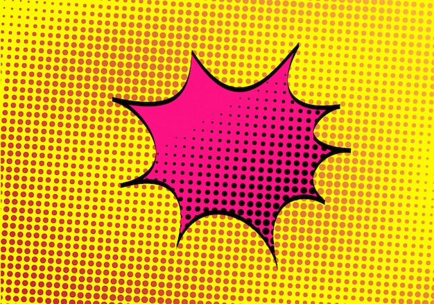 Halftone speech bubble