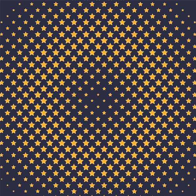 Halftone stars gradient background vector illustration.