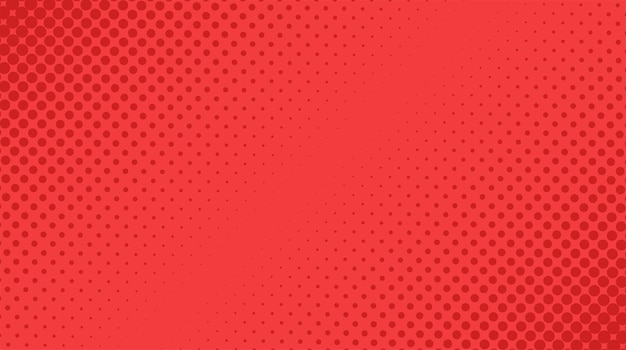 Vector halftone texture on red color vector background