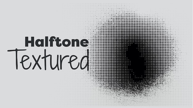 Vector halftone textuur patroon dot vector gradian achtergrond