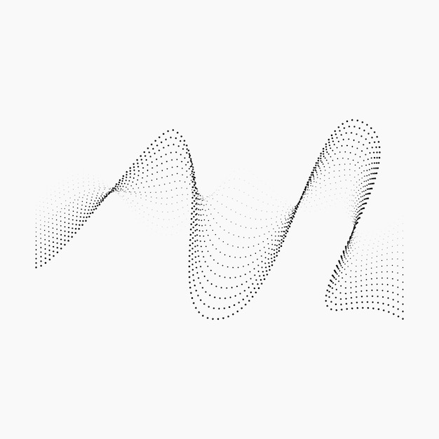 Halftone wave element