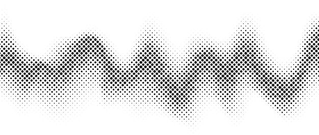 Halftone wave gradient texture Faded noise grain wallpaper Black and white grunge grit surface