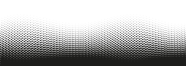 Halftone wavy pattern. Pop art gradient texture. Vector illustration.