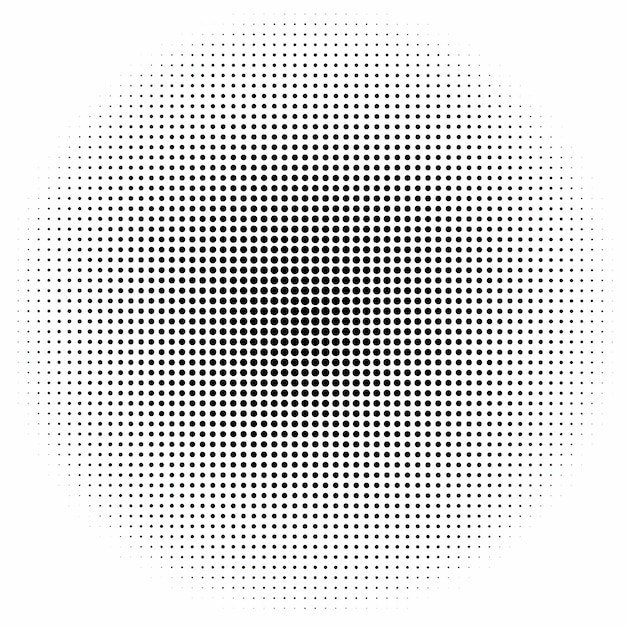 Halftoon textuur cirkel halftoon zwart-wit halftoon
