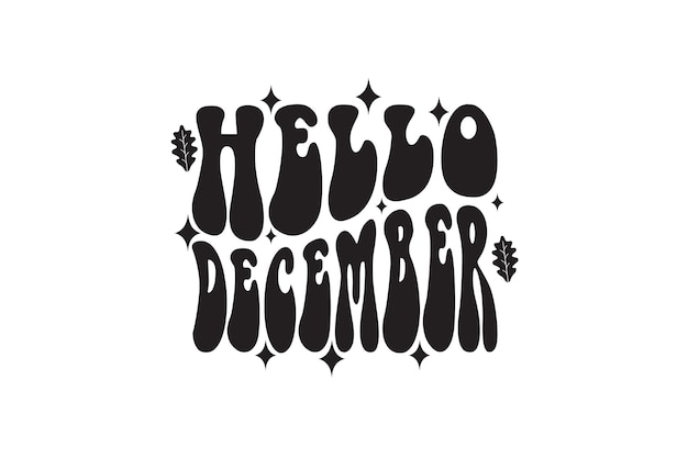 Vector hallo december vectorbestand