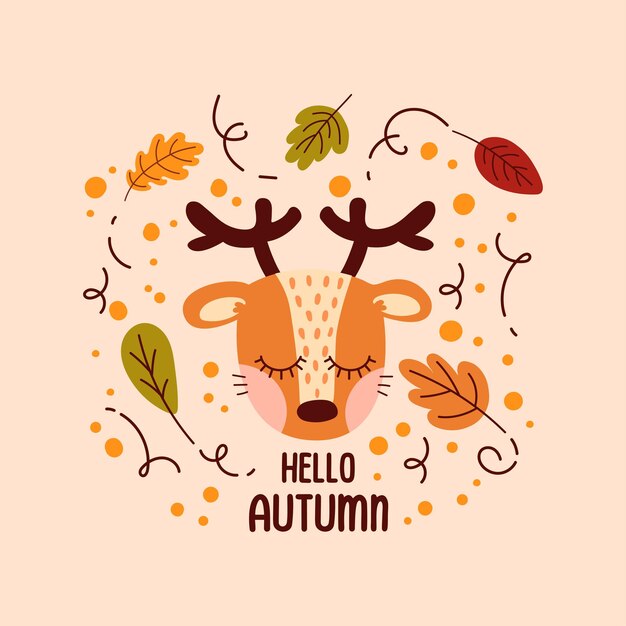 Vector hallo herfst achtergrond