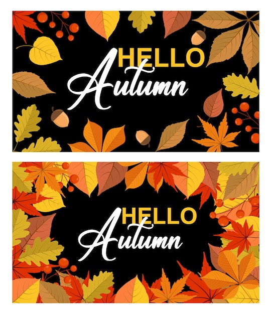 Hallo herfst banner