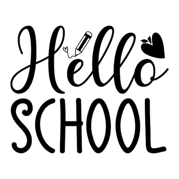 Hallo school-SVG